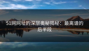 51网网址的深层奥秘揭秘：最离谱的后半段